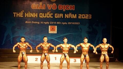 Sôi động Giải vô địch Thể hình quốc gia năm 2023