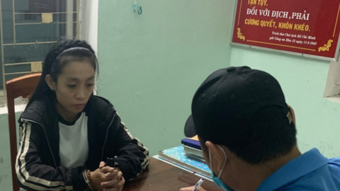 Công an Bình Định bắt giữ người phụ nữ dắt 2 con nhỏ trốn thi hành án phạt tù