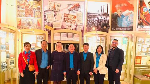 Liên đoàn Lao động TP HCM thăm, làm việc tại Liên bang Nga
