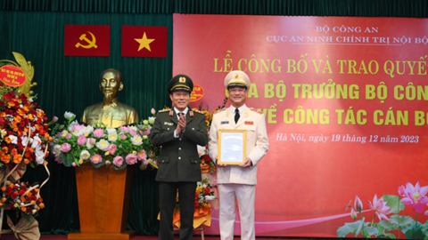 Giám đốc công an tỉnh Nghệ An giữ chức Cục trưởng Cục An ninh chính trị nội bộ