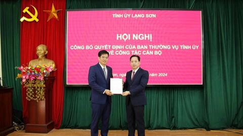 Điều động, bổ nhiệm nhiều cán bộ ở Lạng Sơn