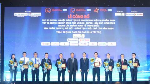 Vingroup, Viettel, FPT "chung mâm" với Vietcombank, Vinamilk, Mobifone… trong danh sách Top 50 Doanh nghiệp Sáng tạo và Kinh doanh hiệu quả nhất Việt Nam
