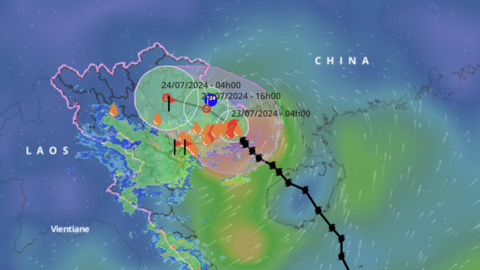 Bão đổ bộ đất liền, vùng ảnh hưởng rất rộng