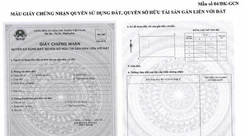 Chính thức thay đổi mẫu sổ đỏ, sổ hồng mới và điều chỉnh tên gọi từ ngày 1/8