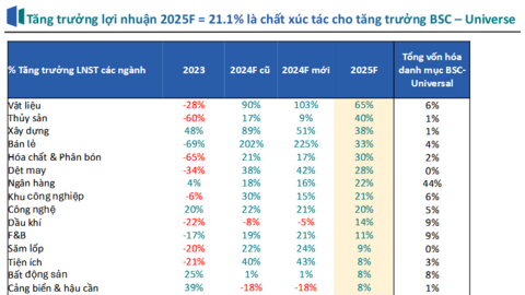 Dự báo các ngành tăng trưởng tốt nửa cuối năm 2024 và năm 2025
