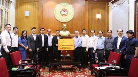 T&T, SHB và hệ sinh thái của bầu Hiển ủng hộ 20 tỷ đồng khắc phục thiệt hại bão lũ