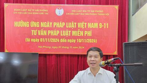 Hải Phòng: Khai mạc 10 ngày tư vấn pháp luật miễn phí cho người dân