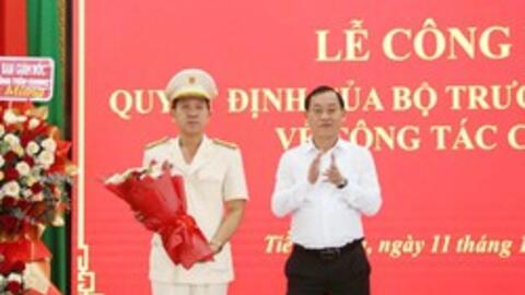 Bổ nhiệm Thượng tá, Trưởng phòng giữ chức Phó Giám đốc Công an tỉnh