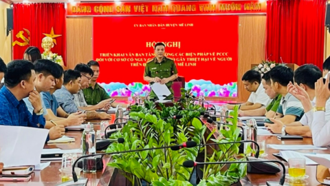 Mê Linh: Tăng cường PCCC đối với cơ sở có nguy cơ cao