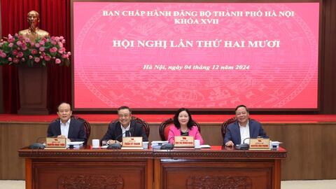 Sáng nay, khai mạc Hội nghị lần thứ 20 Ban Chấp hành Đảng bộ thành phố