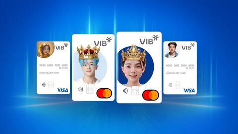 Nhận giải thưởng cùng tính năng Cá nhân hóa thiết kế thẻ của VIB