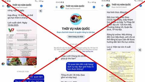 Cảnh báo chiêu lừa đi Hàn Quốc làm thời vụ