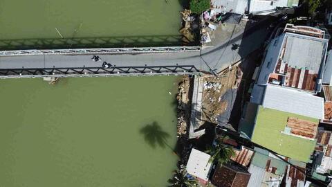 Khẩn trương khắc phục sạt lở cầu Ngọc Thảo trên sông Cái Nha Trang