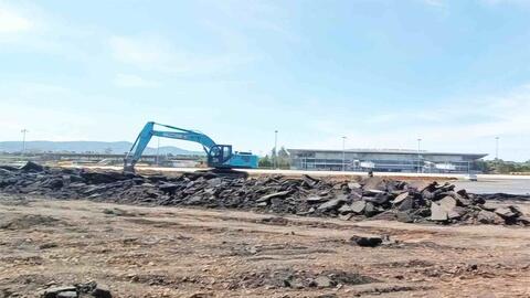 Công trường sân bay Liên Khương triển khai thi công khẩn trương