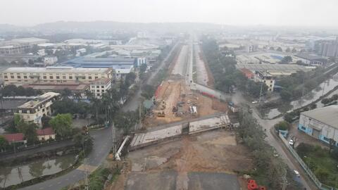 Tiến độ dự án mở rộng đường lên 60m, vốn hơn 9.590 tỉ đồng ở Hà Nội