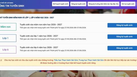 Lưu ý cho phụ huynh khi đăng ký tuyển sinh đầu cấp tại TPHCM