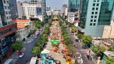 TPHCM điều chỉnh giao thông khu vực Nguyễn Huệ trong nhiều ngày