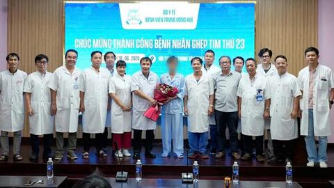 Ca ghép tim thứ 23 tại Huế thành công