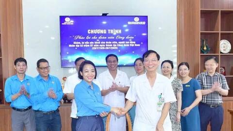 Gần 500 đoàn viên được khám sức khỏe miễn phí