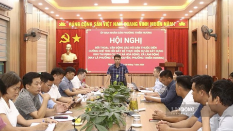 Đối thoại giải phóng mặt bằng dự án tái định cư gần 30 ha ở Hải Phòng