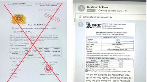 Mạo danh cán bộ Công an đặt đơn hàng lớn để lừa tiền cọc