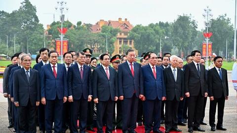 Lãnh đạo Đảng, Nhà nước vào Lăng viếng Chủ tịch Hồ Chí Minh dịp Quốc khánh 2.9