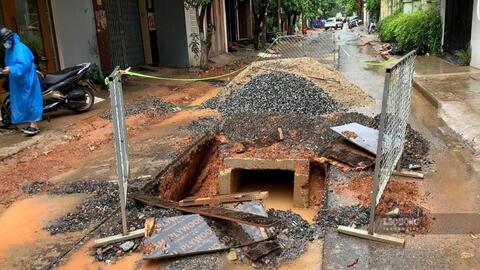 Dự án hơn 29,5 tỉ đồng ở Đà Nẵng ngổn ngang trước mùa mưa bão