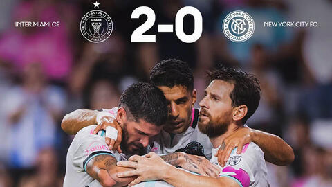 Inter Miami thắng New York City FC, củng cố vị trí nhì bảng MLS