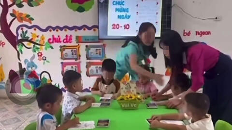 Tạm đình chỉ giảng dạy 2 giáo viên mầm non có hành vi đánh trẻ