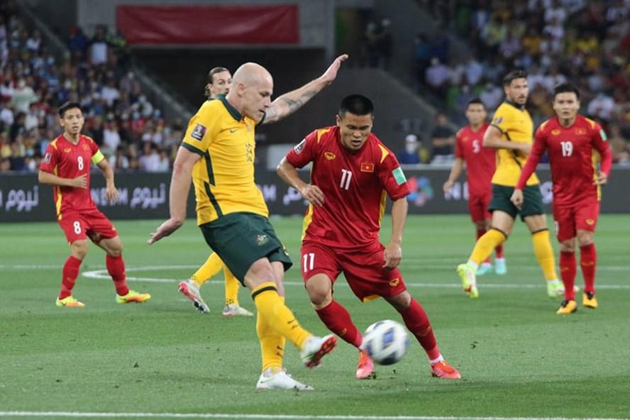 Tuyển Việt Nam thua Australia 0-4. Ảnh: VFF