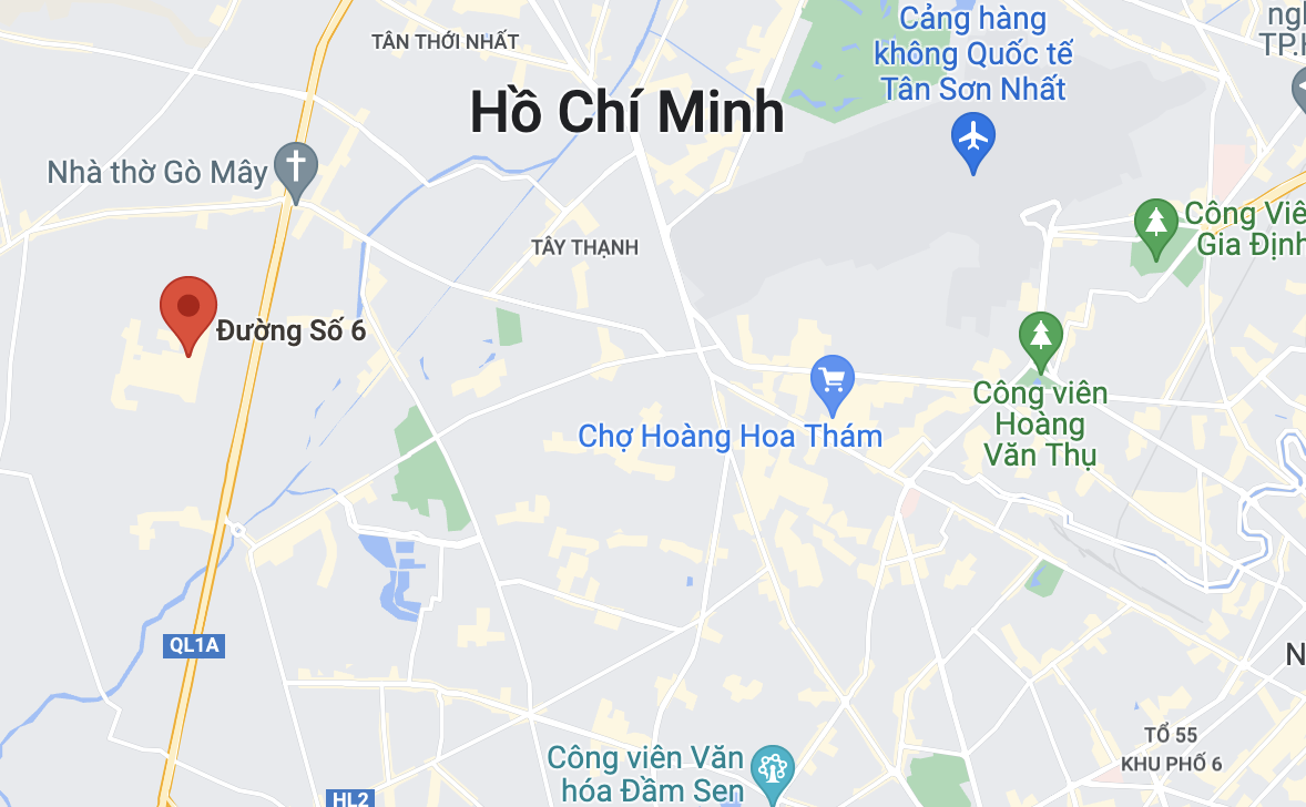 Vụ việc xảy ra trên đường số 6, quận Bình Tân. Ảnh: Google Maps.