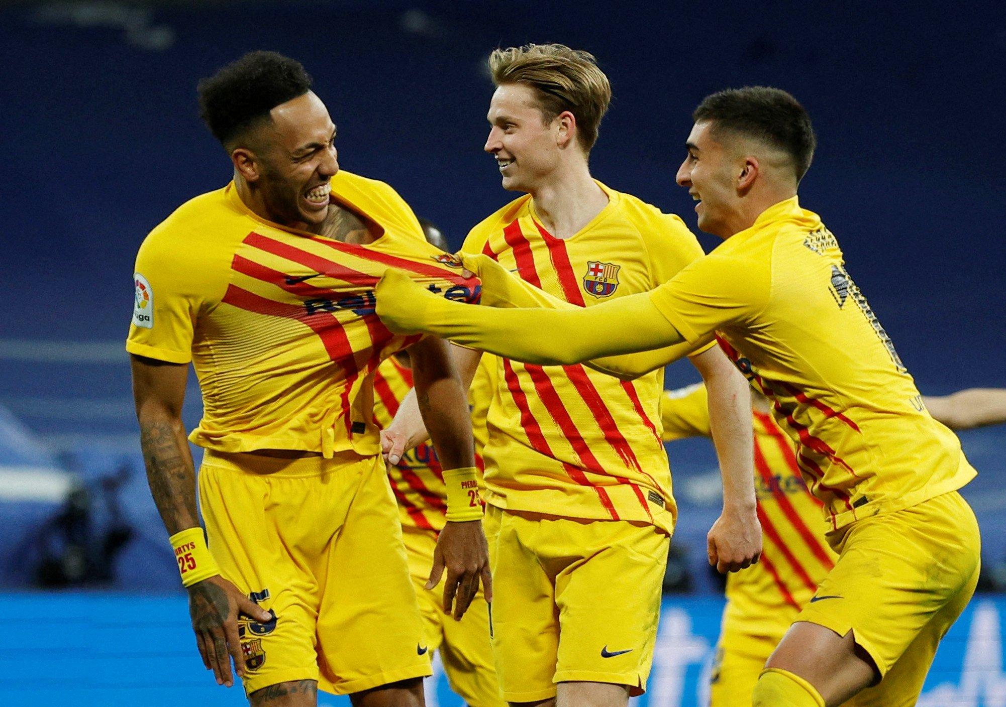 Barca đang thi đấu thăng hoa sau khởi đầu khó khăn trong mùa giải này. Ảnh: Reuters.