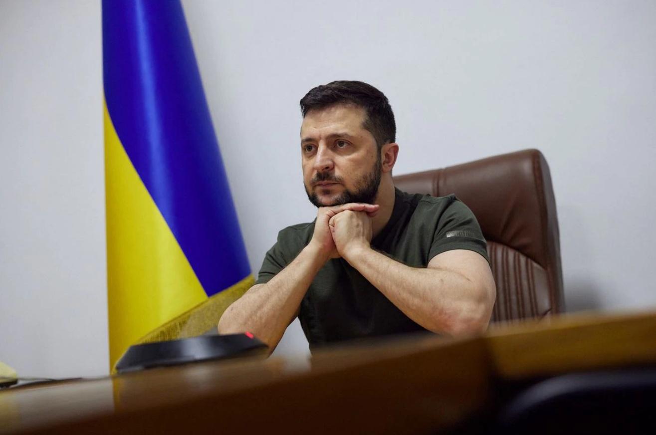 Tổng thống Zelensky xuất hiện trong bài phát biểu trước Nghị viện Hà Lan hôm 31/3. Ảnh: Văn phòng báo chí Tổng thống Ukraine.