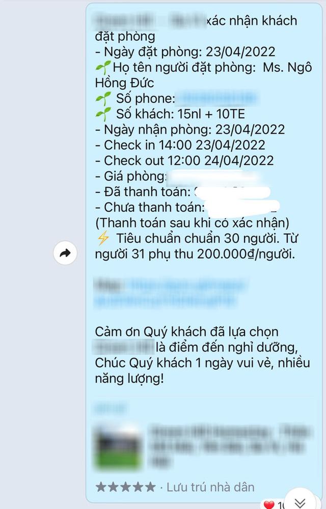 Hà Nội: Thuê villa chục triệu đồng cho 2 ngày cuối tuần, khách hàng ngỡ ngàng nhận thông báo bị hủy ngay sát chuyến đi, tiền cọc vẫn lặn tăm - Ảnh 3.