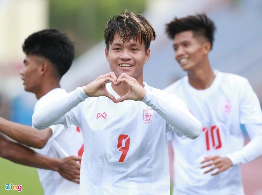 U23 Myanmar luôn là đối thủ khó chịu với U23 Việt Nam. Ảnh: Quang Thịnh.