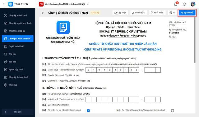 MISA ra mắt phần mềm đáp ứng chứng từ khấu trừ thuế TNCN điện tử - Ảnh 2.