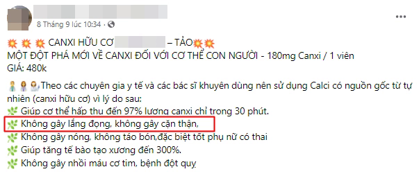 BS cảnh báo sự thật về quảng cáo canxi hữu cơ không gây sỏi thận và 9 lưu ý khi uống canxi để không hại sức khỏe - Ảnh 2.