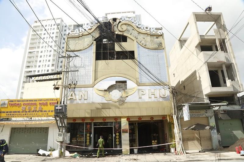 Hiện trường vụ cháy karaoke An Phú
