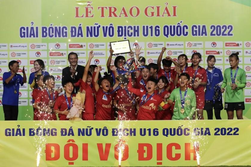 U16 nữ Phong Phú Hà Nam xuất sắc lên ngôi Vô địch giải bóng đá Nữ Vô địch U16 Quốc gia 2022