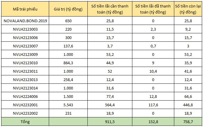 Novaland chậm trả gần 6.000 tỷ đồng gốc và lãi trái phiếu trong nửa đầu năm - Ảnh 3.