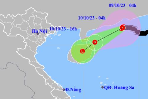 Bão số 4 và không khí lạnh khiến Vịnh Bắc Bộ gió giật cấp 8, sóng cao 2-3 m - Ảnh 1.