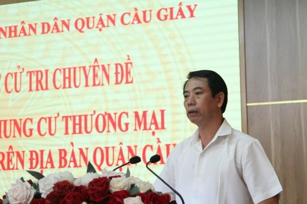 Quận Cầu Giấy: Cử tri trăn trở vấn đề quản lý nhà chung cư, chung cư tái định cư