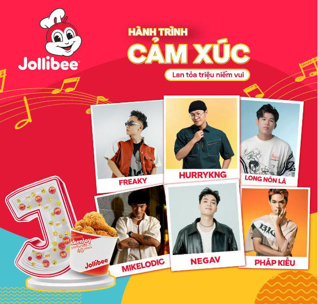 Jollibee khởi động Hành Trình Cảm Xúc - Lan tỏa triệu niềm vui tại 20 trường đại học lớn - Ảnh 2.