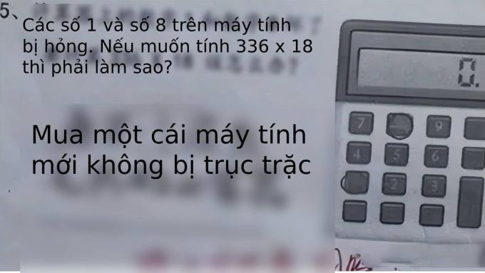 Bài kiểm tra Toán của học sinh cấp 1 khiến cư dân mạng cười muốn nín thở: Chưa thấy ai sống thực tế như em này! - Ảnh 1.