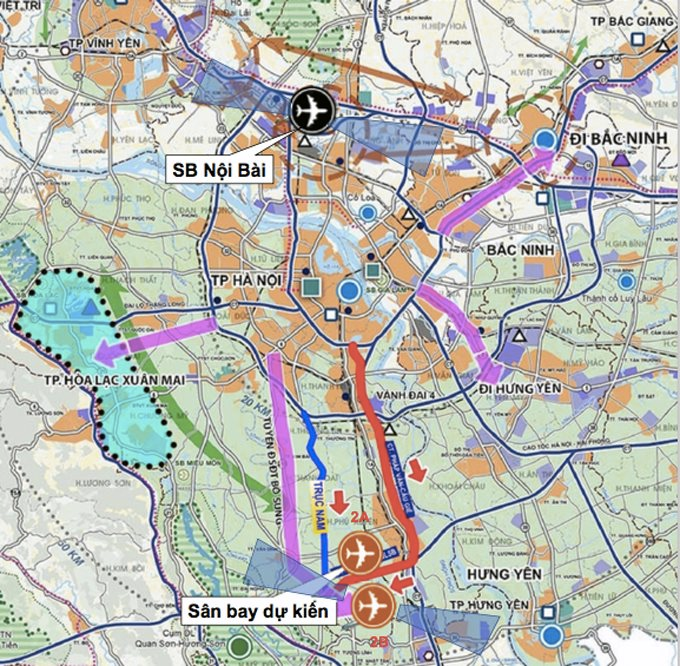 ‏Toàn cảnh khu vực được đề xuất xây dựng sân bay thứ 2 tại Hà Nội - Ảnh 3.