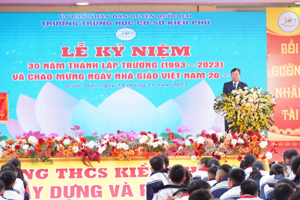 Trường THCS Kiều Phú kỷ niệm 30 thành lập