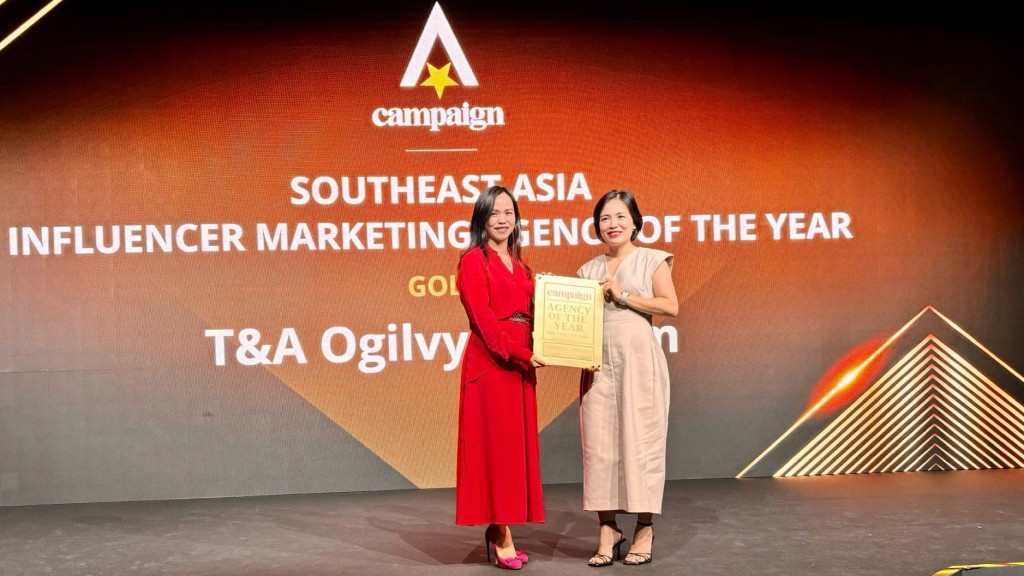T&A Ogilvy giành “cú đúp” giải vàng hạng mục PR và Influencer Marketing