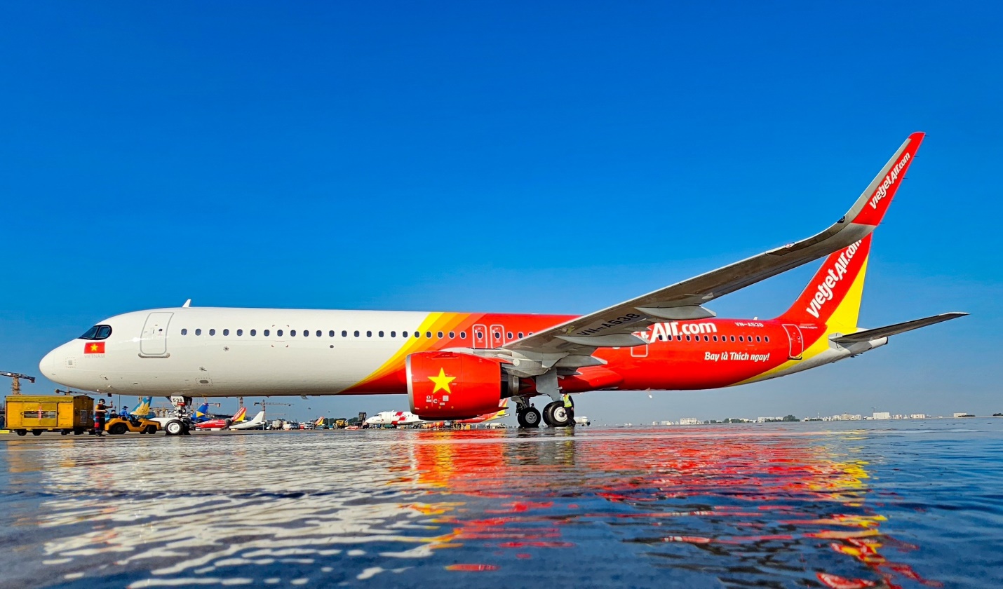 Vietjet tiếp tục nhận tàu bay ngày đầu năm mới- Ảnh 1.