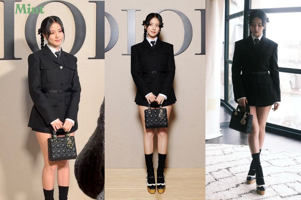 Đại sứ toàn cầu kép của Dior, Jisoo chiếm chọn sự chú ý. Ảnh: X