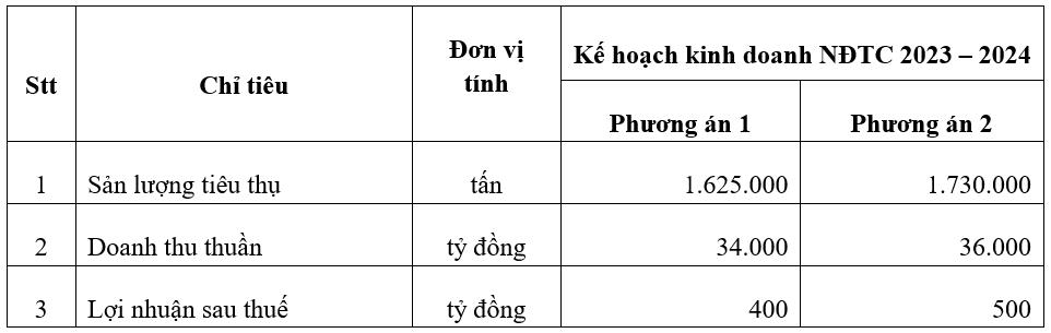 HSG đặt kế hoạch kinh doanh theo 02 phương án lợi nhuận trong NĐTC 2023 - 2024- Ảnh 1.